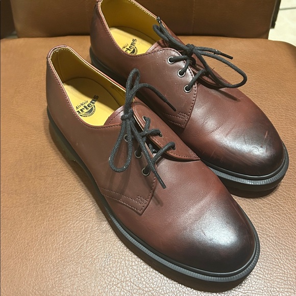 Dr. Martens Dark Brown Leather Oxfords - Picture 2 of 10